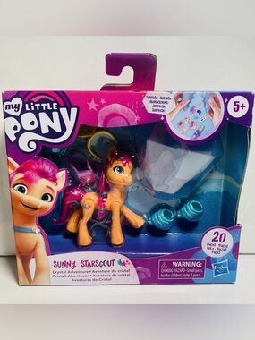 My Little Pony Sunny Starscout Crystal Adventure Figure NIB Hasbro